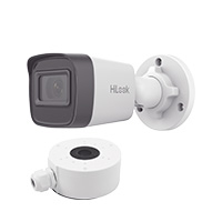 CAMARA HILOOK SERIES / BALA IP 4 MEGAPIXEL / 20 MTS IR / EXTERIOR IP67 / POE / DWDR / LENTE 2.8 MM + CAJA DE CONEXIÓN DS-1280ZJ-XSP
