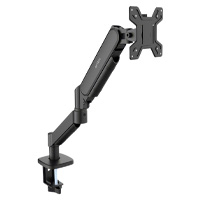 SOPORTE ACTECK ENFORCE MOTION SM717 / PARA MONITOR CON C-CLAMP, DE 13 A 32 PULG / MAX 9 KG / ADAPTADOR PARA ESCRITORIO / VESA 75X75 MM Y 100 X 100 MM / NEGRO / AC-944700
