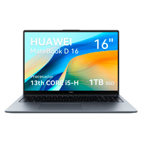 HUAWEI MATEBOOK D16 / CORE I5 13420H / RAM 16GB / 1 TB NVME PCIE SSD / SIN SISTEMA OPERATIVO /1 ANO DE GARANTIA, COLOR SPACE GRAY