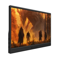 MONITOR PORTATIL BALAM RUSH NOMAD NM15D / 15.6 PULGADAS / PLANO / LED / FHD 1920 X1080 / 60 HZ / 4 MS / MODOS DE JUEGO FPS, RTS / NEGRO / BR-943123