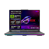 LAPTOP ASUS GAMING ROG STRIX G16 G614PM, AMD R9 8940HX, 16 PULGADAS, FHD 1920X1200, WINDOWS HOME 11, NVIDIA RTX 5060, 16GB RAM DDR5, 1TB PCIE M.2 SSD, 1 AÑO DE GARANTÍA.
