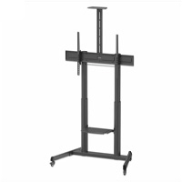 SOPORTE/462709/MANHATTAN/SOPORTE TIPO CARRITO CON AJUSTE DE ALTURA SIN HERRAMIENTA PARA PANTALLAS GRANDES DE 60 A 120