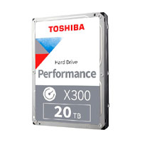 DD INTERNO 20TB TOSHIBA X300 PERFORMANCE/SATA 6.0 GBITS/3.5/CMR/7200 RPM/VELOCIDAD DE TRANSFERENCIA 281MBS/CACH 512/