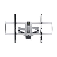 SOPORTE DE TV CON MOVIMIENTO TOTAL PARA PARED - BRACKET DE PARED DE SERVICIO PESADO PARA TV VESA DE 32 A 75 PULGADAS (75KG) - BRAZO ARTICULADO AJUSTABLE - PLATEADO