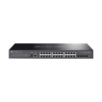 TP LINK SWICTH SG5428X AMINISTRABLE L3 APILABLE DE 24 PUERTOS GIGABIT 4 RANURAS DE 10G