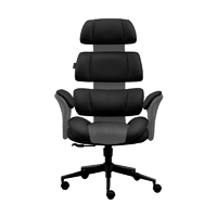SILLA ACTECK LUXOR ULTRA EC870 / ERGONOMICA / INCLINACIOMN 90 GRADOS A 110 GRADOS / REPOSABRAZOS FIJOS / MAX 120 KG / MECANISMO MECANICO / NEGRO / AC-943420
