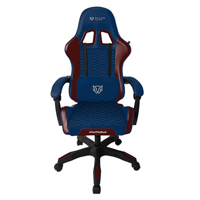 SILLA GAMER BALAM RUSH POWER RUSH V2 / ERGONOMICA / INCLINACION 135 GRADOS / MECANISMO MARIPOSA / MAX 120 KG / PISTON CLASE 3 / REPOSABRAZOZ FIJO / AZUL-GUINDA / BR-944502