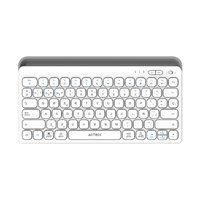 TECLADO ACTECK INSPIRE TREK TI737 / INALAMBRICO DUAL / ESPAÑOL / MULTIDISPOSITIVOS / WIN, MAC, ANDROID / RECARGABLE / 78 TECLAS / USB C / BLANCO-GRIS / AC-940139