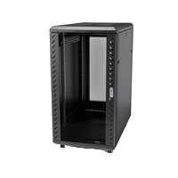 GABINETE RACK STARTECH PARA SERVIDORES 25U 19 4 POSTES CON CERRADURA Y SEGURO - RACK CON RUEDAS Y RIELES DE MONTAJE AJUSTABLES PARA EQUIPO DE RED