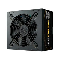 FUENTE DE PODER COOLER MASTER 650W / MWE V3 ATX 3.1 / 80PLUS GOLD CERTIFICADA / NO MODULAR / GAMER