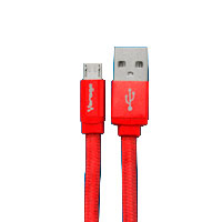 CABLE USB /  VORAGO  /  CAB-113  / DE USB 2.0  A  MICRO USB /  1METRO /  BOLSA ROJO