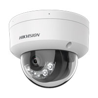 CAMARA HIKVISION /[DUAL LIGHT] DOMO IP 8 MEGAPIXEL (4K) / LENTE 2.8 MM / 30 MTS IR + 30 MTS LUZ BLANCA / MICRÓFONO INTEGRADO/ ANTIVANDÁLICO IK08 / ACUSENSE LITE / EXTERIOR IP67 /H.265 / POE /MICRO SD
