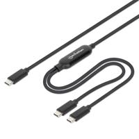 CABLESTIPOC/MANHATTAN/355810/CABLE DE CARGA USB-C DOBLE 100 W, 2 M (7 FT)