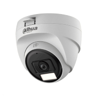 CAMARA HDCVI X PLUS/ DAHUA/ DH-HAC-T1A51N-U-IL-A/ DOMO 5 MP/LENTE 2.8 MM APERTURA HASTA 106°/ILUMINACION DUAL INTELIGENTE/ MICROFONO INCORPORADO/ ILUMINACION HASTA 25MTS IR + 20MTS LUZ CALIDA/ PLASTI