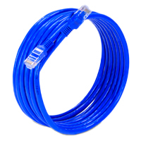 CABLE DE RED UTP CAT 6 EC LINE EC-CABCAT6 AZUL RJ45 3 MTS 24AWG