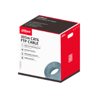 CABLE UTP/ DAHUA/ DH-PFM920I-6F-C/ BOBINA DE 305M/ FTP CAT6, ALIMENTACION A TRAVES DE ETHERNET/ MATERIAL CONDUCTOR DE COBRE LIBRE DE OXIGENO DE ALTA PUREZA/ CUBIERTA EXTERIOR DE PVC PERSONALIZADA/ CL