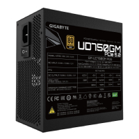 FUENTE DE PODER GIGABYTE GP-UD750GM PG5  / 750W / ATX / GOLD / GAMA MEDIA