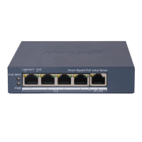 SWITCH GIGABIT POE+ / ADMINISTRABLE / 4 PUERTOS 1000 MBPS POE+ / 1 PUERTO 1000 MBPS UPLINK / CONFIGURACIÓN NUBE HIK-PARTNERPRO / MODO EXTENDIDO HASTA 300 METROS / 45 WATTS