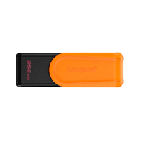 MEMORIA FLASH USB KINGSTON DATA TRAVELER EXODIA S 256GB GEN 1 3.2 TIPO A C/TAPA GIRATORIA NEGRO+NARANJA DTXS/256GB