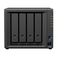 NAS SYNOLOGY DS925+ /4 BAHIAS NUCLEO CUADRUPLE 2.2 GHZ/ HASTA 80 TB, 4GB DDR4 AMPLIABLE A 32GB/ 2 PTOS LAN 2.5GBE/USB 3.2 X 2/ HOT SWAP/ SOPORTA M.2 2280 NVME SSD/ NO INCLUYE DISCOS AMD RYZEN V15