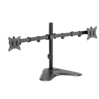 SOPORTE ACTECK ENFORCE ZONE-B SM425 / PARA 2 MONITORES / MONITOR 17 A 32 PULG / MAX 9 KG POR BRAZO / VESA 75 - 100 / INCLINACION Y GIRO AJUSTABLE / ORGANIZADOR DE CABLES / NEGRO / AC-939683