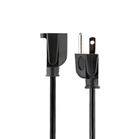 CABLE 4.5M (15 PIES) DE EXTENSIóN DE SERVICIO PESADO, CABLE DE EXTENSIóN NEMA 5-15P A NEMA 5-15R, 15A 125V, 14AWG, CABLE EXTENSOR ALARGADOR DE CORRIENTE, NEGRO STARTECH