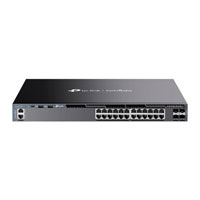 SWITCH OMADA L3 SDN | TP-LINK | SG6428X | 24 PUERTOS GIGABIT | 4 PUERTOS SFP+ | FUNCIONES RIP | VVRP | SERVIDOR DHCP | ADMINISTRACIÓN CENTRALIZADA OMADA | FUENTE REDUNDANTE