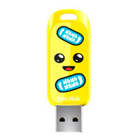 MEMORIA SANDISK 128GB USB 3.2 FORTNITE DRIVE EDICION BANANO SDCZIF-128G-G46