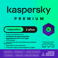 ESD KASPERSKY PREMIUM 1 DISP 1 CUENTA KPM 2 AÑOS