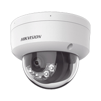 [DUAL LIGHT + 2 MICRÓFONOS INTEGRADOS] DOMO HIKVISION IP 4 MEGAPIXEL / LENTE 2.8 MM / 30 MTS LUZ BLANCA + 30 MTS IR / ACUSENSE / EXTERIOR IP67 / IK10 / WDR 120 DB / POE / ONVIF / MICRO SD / METAL / A
