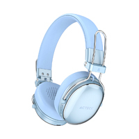 AUDIFONOS ACTECK LUXE CHIC HP710 / DIADEMA / INALAMBRICOS / BT 5.4 / MICROFONO OMNIDIRECCIONAL / 20 HZ A 20 KHZ / BATERIA 30 HRS / CANCELACION DE RUIDO HIBRIDO / AZUL / AC-940917