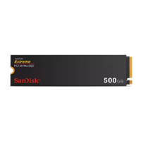 UNIDAD DE ESTADO SOLIDO SSD INTERNO SANDISK EXTREME 500GB M.2 2280 NVME PCIE GEN4 LECT.5000MBS ESCRIT.4000MBS PC LAPTOP MINIPC  SDSSDX3N-500G-G26