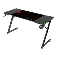 ESCRITORIO GAMER BALAM RUSH OLYMPUS SPOT GLOW MRX6000 / ERGONOMICO / ESTRUCTURA Z / ANTIDESLIZANTE XXL / CABLES OCULTOS / CONTROL REMOTO / PORTAVASOS Y GANCHO / ILUMINACION RGB / NEGRO / BR-941396