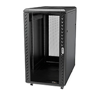 GABINETE RACK PARA SERVIDORES 18U 19 4 POSTES - RACK DE SERVIDORES CON CERRADURA Y SEGURO - RACK CON RUEDAS Y RIELES DE MONTAJE AJUSTABLES PARA EQUIPO DE RED STARTECH