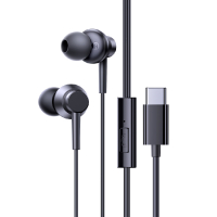 AUDIFONOS ALAMBRICOS TIPO C BASEUS, CZ11, COLOR NEGRO