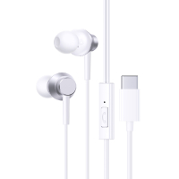 AUDIFONOS ALAMBRICOS TIPO C BASEUS, CZ11, COLOR BLANCO