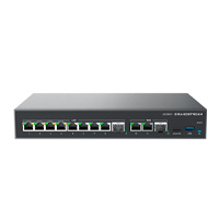 ROUTER GRANDSTREAM GCC6011 / 4 EN 1: FIREWALL, ROUTER, PBX IP, SWITCH 10 PUERTOS GIGABIT (4 POE) + 2 PUERTOS SFP 2.5 GIGABIT