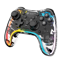 GAMEPAD BALAM RUSH KONTROL GLOW SWG600 / CONTROL GAME PAD INALAMBRICO RECARGABLE / BT 5.0 / RGB / VIBRACION DUAL / AXIS GYRO / 8HR DE JUEGO / N SWITCH LITE OLED - ANDROID - IOS - PC / BR-940467