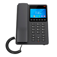 TELÉFONO IP GRANDSTREAM GHP631W / TELÉFONO WIFI HOTELERO CON PANTALLA LCD A COLOR, 2 LÍNEAS SIP CON 2 CUENTAS, CODEC OPUS, IPV4/IPV6, COLOR NEGRO, CON GESTIÓN EN LA NUBE GDMS