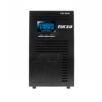 UPS DOBLE CONVERSION EN LINEA FORZA FDC-103K CON CAPACIDAD DE 3000VA/3000W FP 1 120V 9-NEMA 40-70HZ NEGRO.