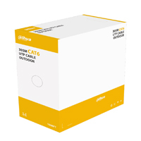 BOBINA UTP/ DAHUA/ PFM920-6U/ CABLE UTP CAT6 PARA EXTERIOR CON 305 METROS DE 100 COBRE, CUBIERTA MDPE RESISTENTE Y COLOR NEGRO, CUMPLE CON ANSI/TIA 568-C.2, ROHS, Y ES RETARDANTE DE FLAMA, IDEAL PAR