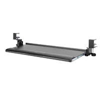 BANDEJA ACTECK DE TECLADO Y MOUSE VAULT BOW KEY BT444 / PARA DEBAJO DEL ESCRITORIO / HASTA 5 KG / INCLINACION 15* / FIJACION C-CLAMP ADVANCED SERIES / NEGRO / AC-939751