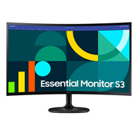 MONITOR LED SAMSUNG 27 PULGADAS /S3 S36GD MAINSTREAM/ FHD (1920 X 1080) / VA / CURVO/HDMI/D-SUB/ 100HZ / NEGRO.