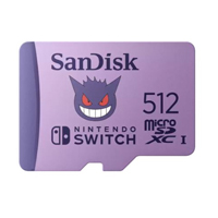 MEMORIA SANDISK MICRO SDXC 512GB NINTENDO SWITCH POKEMON GENGAR 100MB/S 4K U3 V30 SDSQXAO-512G-GN6ZK