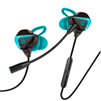 AUDIFONOS GAMER CON MICROFONO DESMONTABLE ALAMBRICOS 3.5 MM VORTRED BY PERFECT CHOICE WILKO - NEGRO