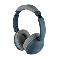 AUDIFONOS ON-EAR INALAMBRICOS PLEGABLES MANOS LIBRES CON BT PERFECT CHOICE SOUNDIA - AZUL