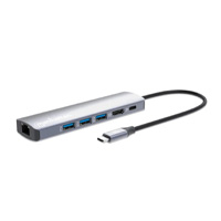 ESTACIÓN DOCKING ,MANHATTAN, 153959 ,USB-C CON HUB, 6 EN 1