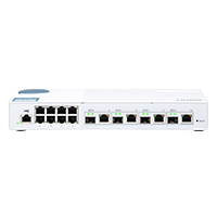 SWITCH QNAP QSW-M408-4C SWITCH ADMINISTRADO WEB DE CAPA 2 DE 10 GBE DE NIVEL BÁSICO PARA IMPLEMENTACIÓN DE REDES SMB