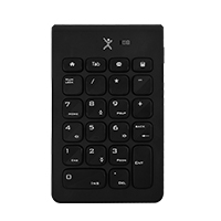 TECLADO NUMERO INALAMBRICO CONECTOR USB PORTATIL 22 TECLAS DE MEMBRANA PERFECT CHOICE NUMBRA - NEGRO