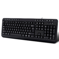 TECLADO MULTIMEDIA DE ESCRITORIO ADESSO AKB-132HB CON 3 PUERTOS USB INCORPORADOS (INGLES)